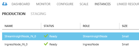 StreamInsight Austin Azure Instances